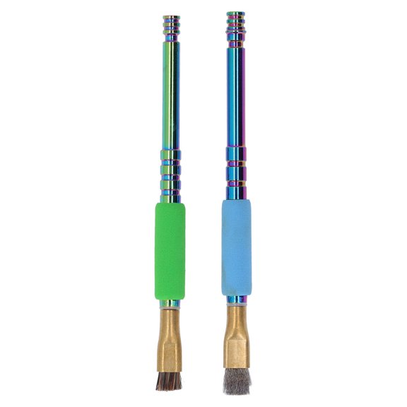 Aestri 2-Piece Electronics Cleaning Brushes with Steel Wire and Bristle for Circuit Board Maintenance