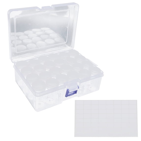 Aestri 24 Pieces Diamond Painting Storage Containers Round Bead ...
