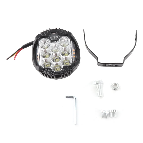 Aestri 3-Inch LED Work Light Pod Spot Flood Combo Beam Fog Lamp Off-Road Driving Light IP67 Waterproof White and Yellow