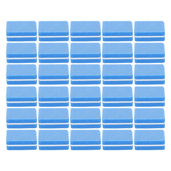 Aestri 30 Count Mini Foam Buffing Blocks Double Sided Portable Polishing Smoothing Manicure Pedicure Grooming Tools Blue