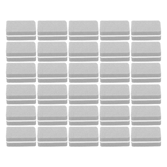 Aestri 30-Piece Mini Sponge Buffing Block Set, Dual-Sided Portable Polishing Tools in Gray for At-Home and Salon Grooming Maintenance