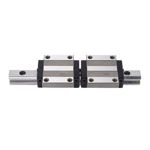 Aestri 300mm / 11.8in Bearing Steel Linear Motion Guide Rail with 2 Sliding Blocks HGW30CC Heavy Duty Slide Carriage Kit for Machine Tools and Automation Equipments