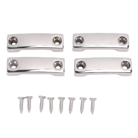 Aestri 4 Pack Marine Grade 316 Stainless Steel Boat Top Pad Eye Footman Loop Set 28mm with Screws