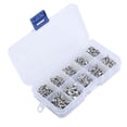 Solid Rives Aestri 500pcs M2 Flat Head Aluminum Rivets Solid Rivet Assortment Kit ...