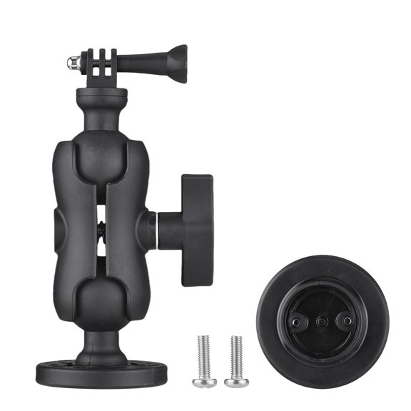 Aestri 7.48-Inch / 19cm Adjustable Kayak Camera Mount with Telescopic Extension Rod, 360 Degree Swivel Ball Head Track Bracket Base for Action and 1/4 Inch Thread Cameras