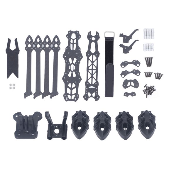 Aestri 7-Inch 295mm Racing Quadcopter Frame Carbon Fiber H Structure Quadrotor FPV Frame with 5mm Arm Accessory Black Replacement Part