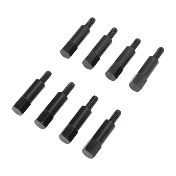 Aestri 8-Piece Valve Cover Bolt Stud Kit with Mini Nuts Black Powder Coated Replacement for SBC Small Block 283 305 327 350 383 400 Engines 1/4-20 Thread Fastener Hardware Set