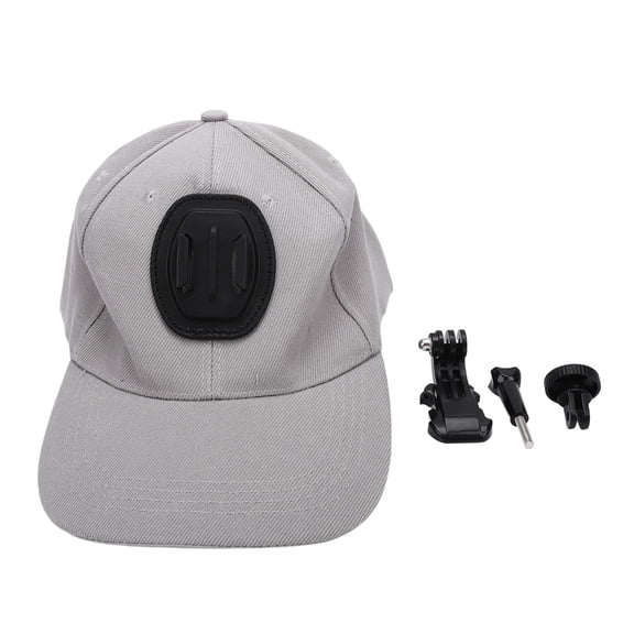 Aestri Baseball Cap with Action Camera Mount Fit for Insta360 ONE X X2 X3 X4 Filming Hat for Outdoor Sports White