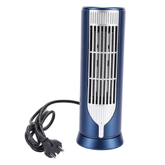 Aestri Blue PTC Ceramic Desktop Space Heater, 220V EU Plug, 3-Second Fast Heating, Tip-Over Auto Shutoff, Compact Indoor Warmer for Home Office Desk, 11.0 in