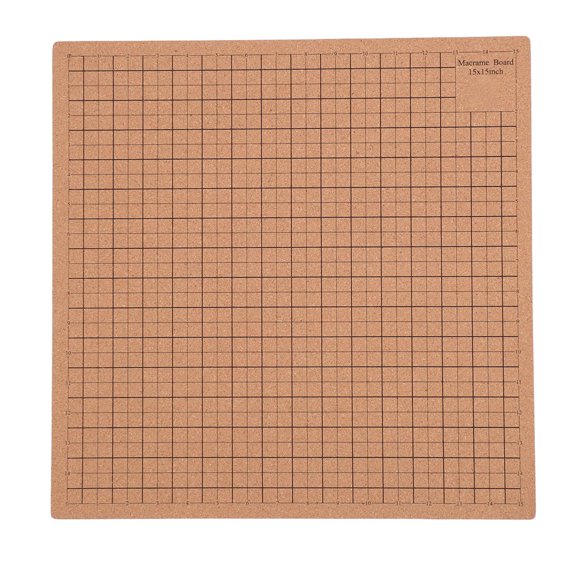 Aestri Cork Wood Braiding Board Lightweight Portable Macrame Grid Board for DIY Bracelet Knotting String