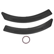 Aestri Glossy Black Fender Side Vent Cover Trim for JDM Style, Fit for Mitsubishi Lancer EX EVO V3 V5 V6 2008-2015, Stick-On ABS Material, 17.52 inches, 2 Pieces