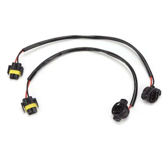 Aestri H16 5202 Male to H11 Female Wiring Harness Socket Connector Wire Adapter Plug Compatible with Wrangler JK JL