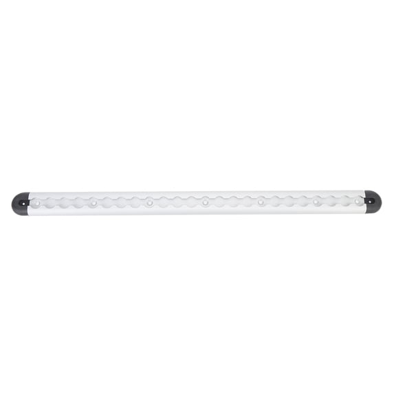 Aestri Heavy Duty Cargo Control L Track Tie Down System Rail with End Caps for Utility Trailers and Pickup Beds, Silver 23.62 Inches / 60 cm