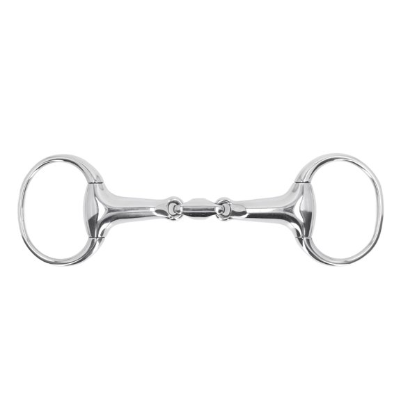 Aestri Horse Gag Ring Loose Oval Link Snaffle Bit Stainless Steel Equine Training Equipment 125mm