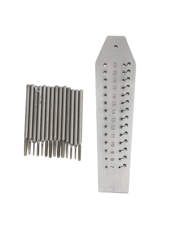 Jewellers Watchmakers Tap and Die 28 Hole 14 Different Sizes Stainless Steel Watch Mini Micro Repair Tool Set 3.1 Inches 8 cm Length for Detailed Threading Crafting