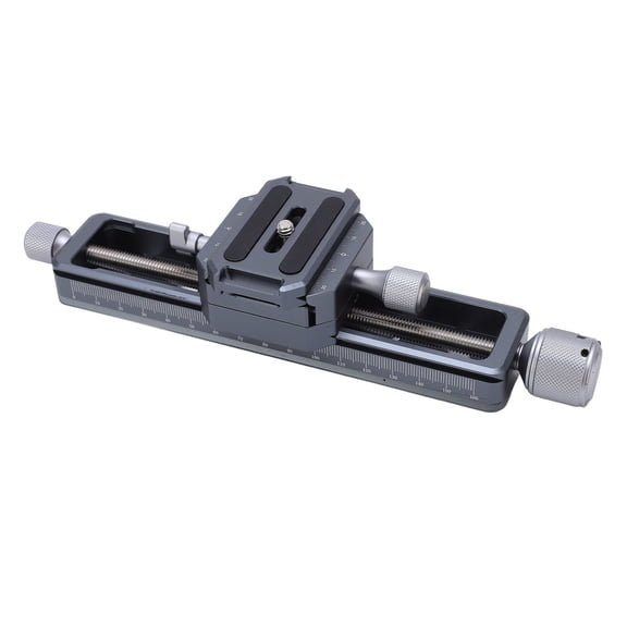 Aestri Macro Focusing Rail Slider Camera Close Up Shooting Rail Portable for Digital SLR Cameras, Aluminum Alloy 16cm Stroke with 38mm Arca Mount for Photography