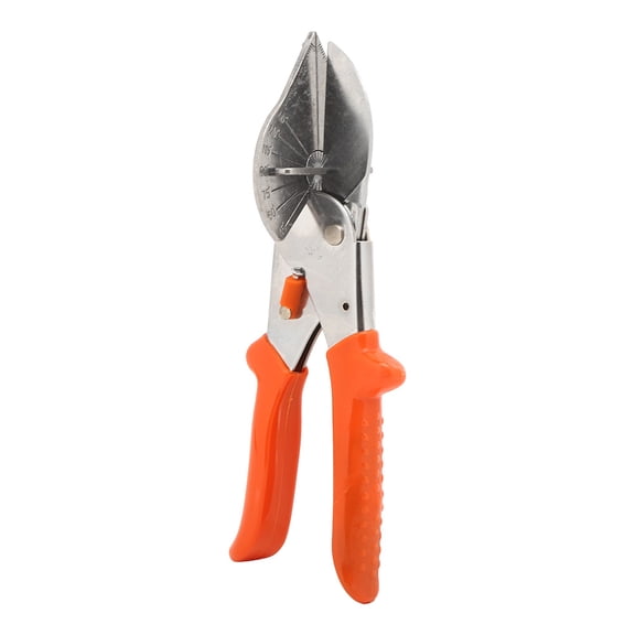 Aestri Multi-Angle Miter Shear Hand Tool with 45 to 135 Degree Adjustable Angle Guide and Chrome Plated Steel Construction for PVC Trim Wire Trough
