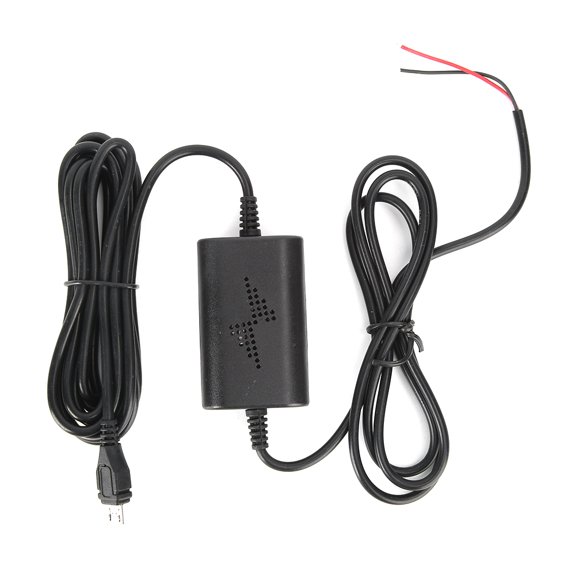 Aestri Parking Monitoring Hardwire Kit, 12V-30V to 5V 2.5A Step Down Power Cable with Straight Micro USB Adapter for Dash Camera, 9.8 Feet / 3M Long