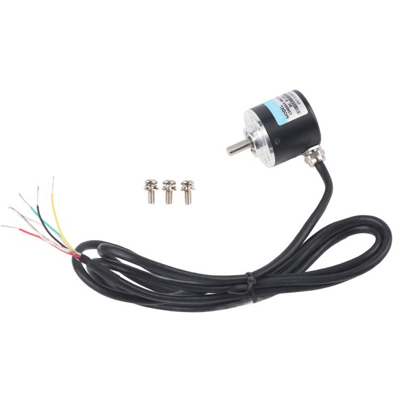 Aestri Photoelectric Switch Encoder ABZ 3-Phase DC 5-24V Solid Shaft 360Z for Office Automation and Engineering
