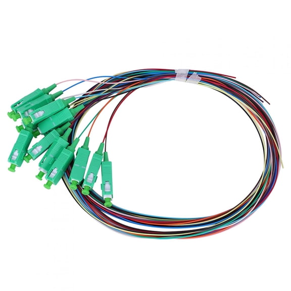 Aestri Single Mode Fiber Optic Pigtail Cable 12 Cores SC 0.9mm for Networks Communication System