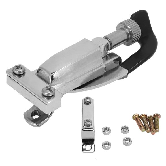 Aestri Snare Drum Regulator Percussion Metal Strainer with Screw Fastener Adjustable Size Silver Throw-Off Replacement Part