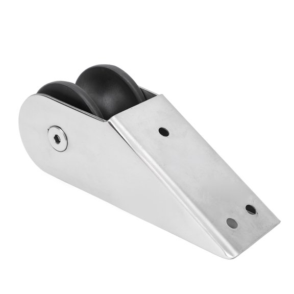 Aestri Stainless Steel Bow Roller 6.1 x 2.17 Inches Scratch Resistant Docking Fixed Bracket Universal Marine Hardware Accessories for Boats and Yachts
