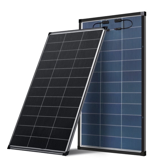AeternaSol 200W Bifacial Solar Panel N Type 18BB A+ Grade 12V for Off Grid RV Boat Rooftop Camper IP68 Waterproof