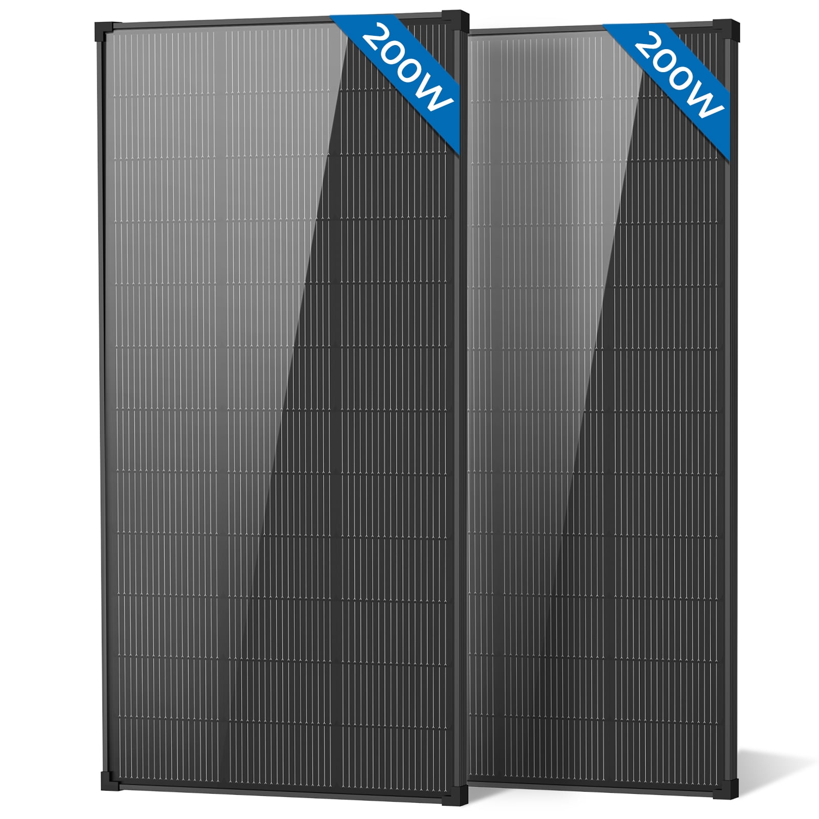 AeternaSol 400W N-Type 18BB Monocrystalline Solar Panels, (2x200W), 25% High Efficiency, IP68 Waterproof, 12V/24V Battery System for RV, Marine, Farm, Camping, Off-Grid Homes