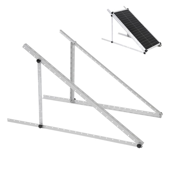 AeternaSol 45 Inch Adjustable Tilt Solar Panel Mount Brackets, 2400Pa Windproof for 100-400W Solar Panels