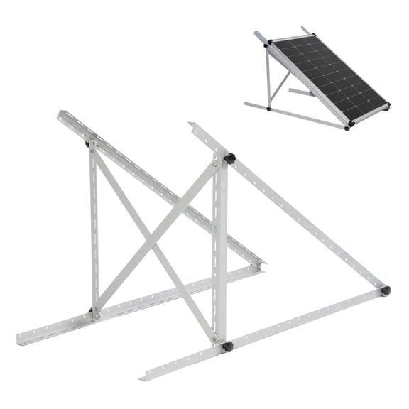 AeternaSol Upgraded Versio 45 Inch Adjustable Tilt Solar Panel Mount Brackets, 2400Pa Windproof for 100-400W Solar Panels