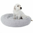 thumbnail image 1 of AetherLove Donut Dog Bed for Extra Large Dogs, Calming Fluffy Round Jumbo Pet Bed with Removable & Washable Cover, Fits up to 150 lbs Pets,33*33" Grey, 1 of 5