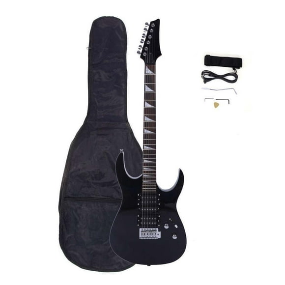 AetherLove Electric Guitar,Novice Entry Level 170 Electric Guitar Pickup, with Bag Strap Paddle Rocker Cable Wrench Tool,Great Electric Guitars for Beginner Starter ,Black