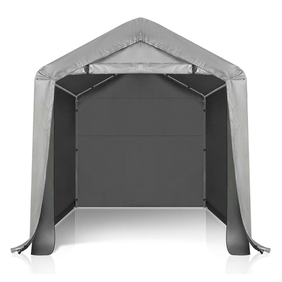 AetherLove Outdoor Portable Storage Shed Tent, Waterproof Carport with Roll-Up Zipper Door and Durable Galvanized Steel Frame, Ideal for Motorcycle, GTV, Bike, Wood Tool Lawn Mower Storage