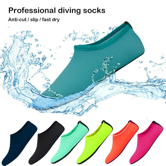 Aetherz Water Socks for Men And Women, Aqua Yoga Swim Socks,Charcoal L