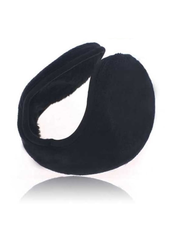 Unisex Ear Warmer Adjustable Behind The Head Ultra Soft Ear Muff Black