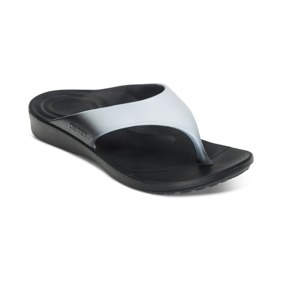 Aetrex Men's Maui Orthotic Flip Flops for Men Soft Summer Beach Sandals Flips