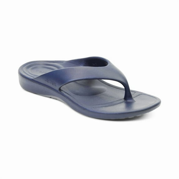 Aetrex Men's Maui Orthotic Flip Flops for Men Soft Summer Beach Sandals Flips