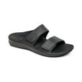thumbnail image 1 of Aetrex Men's Milos Adjustable Orthotic Slides for Men Slip On Slide Sandals, 1 of 6