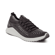 Aetrex Womens Carly Sparkle Lace Up Knit Orthopedic Womens Walking Sneakers
