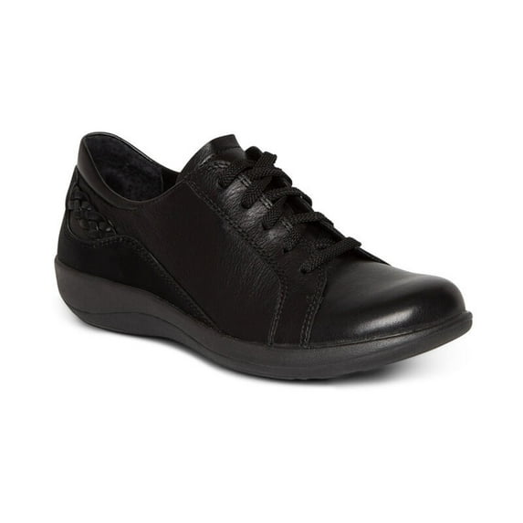 Aetrex Women's Dana Lace Up Leather Oxford Shoes for Women Casual Wide Width