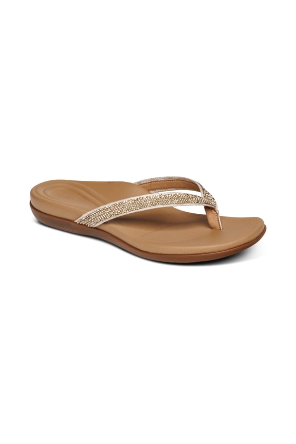 Women's Eve Sparkly Comfort Thong Sandals for Women Casual Summer Dressy
