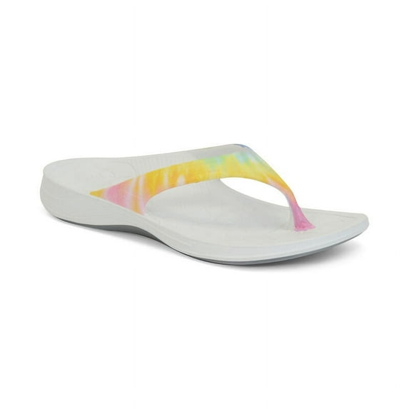 Aetrex Women's Fiji Soft Toe Orthotic Flip Flops for Women Summer Beach Sandals