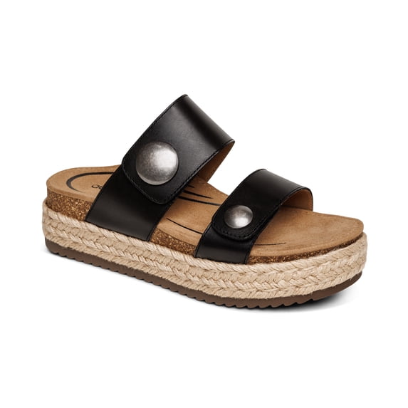 Aetrex Women's Sofie Platform Wedge Sandals for Women Orthopedic Wedge Heels