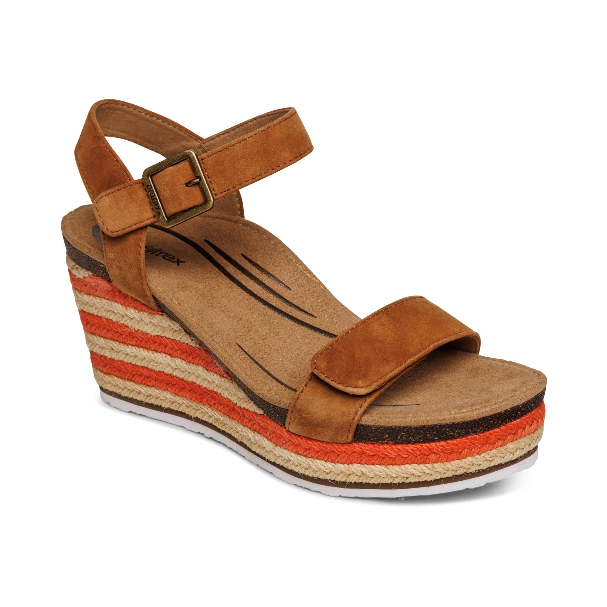 Aetrex - SYDNEY QUARTER STRAP ESPADRILLE WEDGE