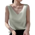 thumbnail image 1 of Aevla Women's Tanks & Fashionable V Neck Loose Pullover Tank Tops for Women with Sleeveless Design Mint GreenS, 1 of 4
