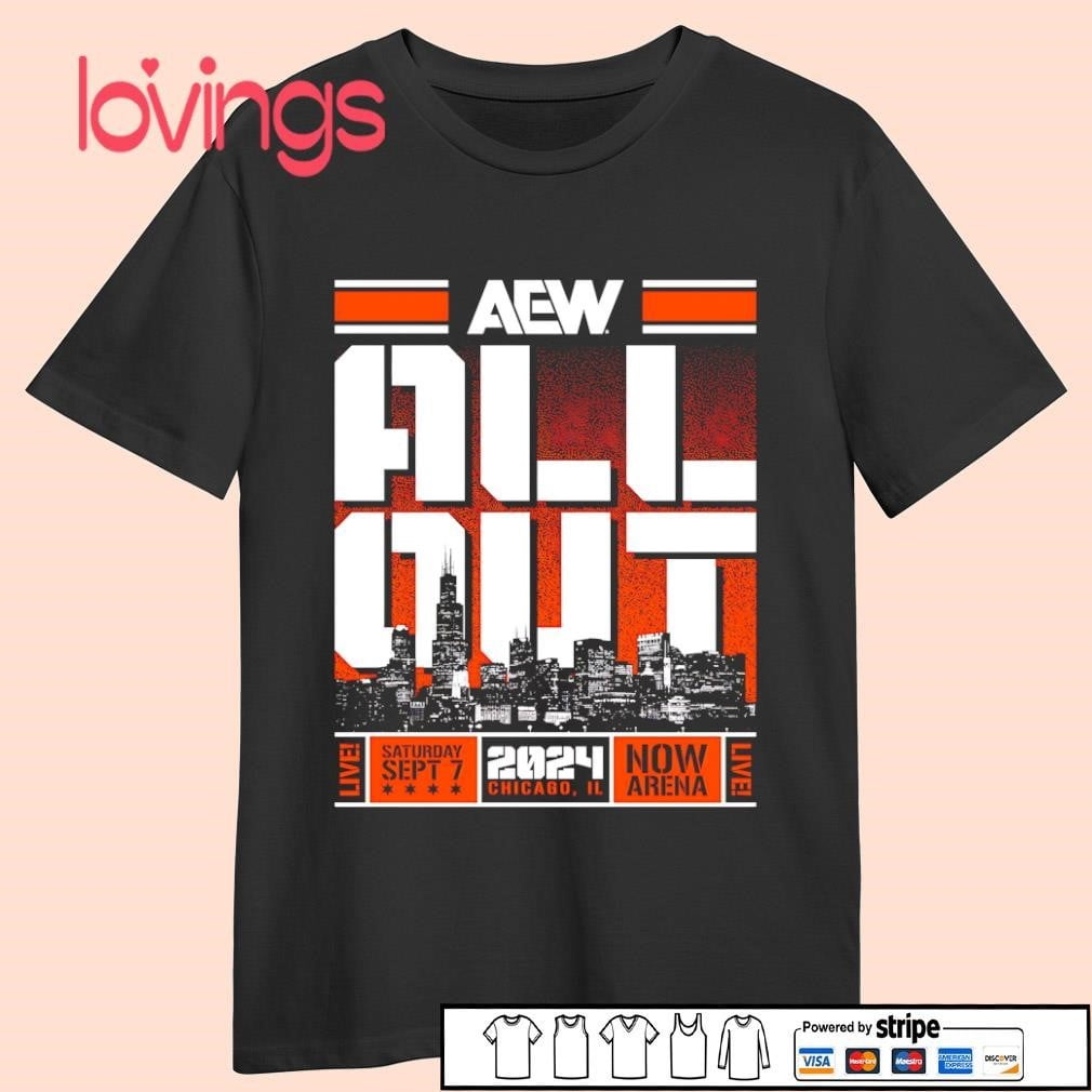 Aew All Out 2024 Skyline Shirt