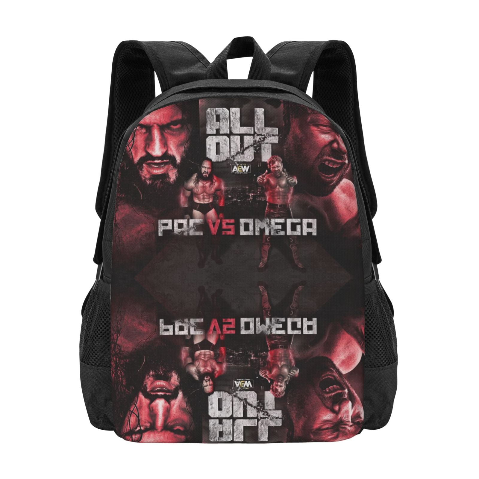 Aew All Out Backpack Adult Lightweight Backpacks Unisex Rucksack Fashion Casual Travel Bag Walmart