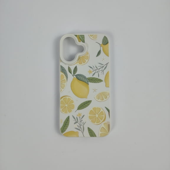 Aexnshell Lemon Print Cell Phone Case, Compatible with iPhone 16, Soft Protective Cover