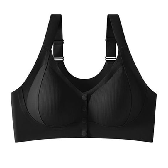Aezemi Front Closure Bras for Women, Plus Size Full Cup Lingeries, Support Wireless Padded Bralette