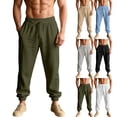thumbnail image 1 of Aezemi Men Loose Fit Jogger Pants Drawstring Workout Pull on Elastic Waist Casual Workout Pants with Pockets Outdoor Summer Spring Sports Comfy Baggy Trousers M, 1 of 6